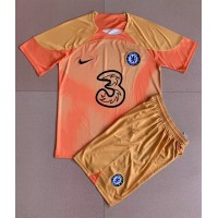 Chelsea Keeper Fotballklær Hjemmedraktsett Barn 2022-23 Kortermet (+ korte bukser)